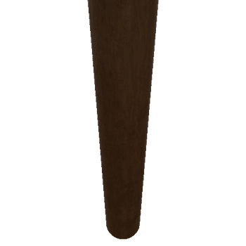 Sharp Round Wooden Pillar {3} 0.75M 2